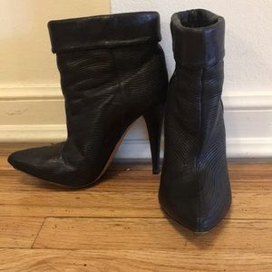 Loeffler Randall Black Heel Ankle Boots